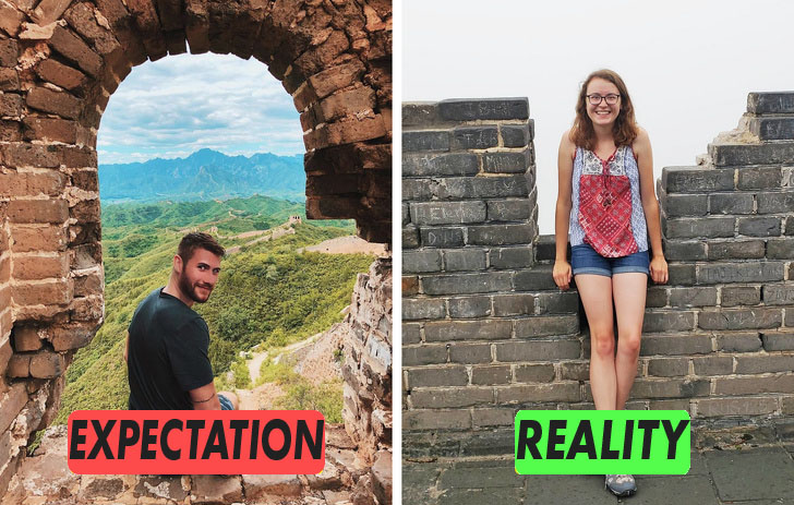 expectation vs reality travel