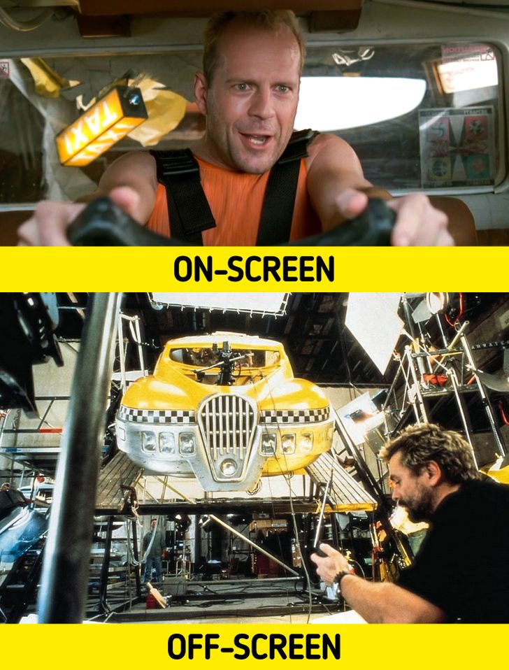 9 Photos Showing What Really Happens Behind the Scenes of Popular Movies