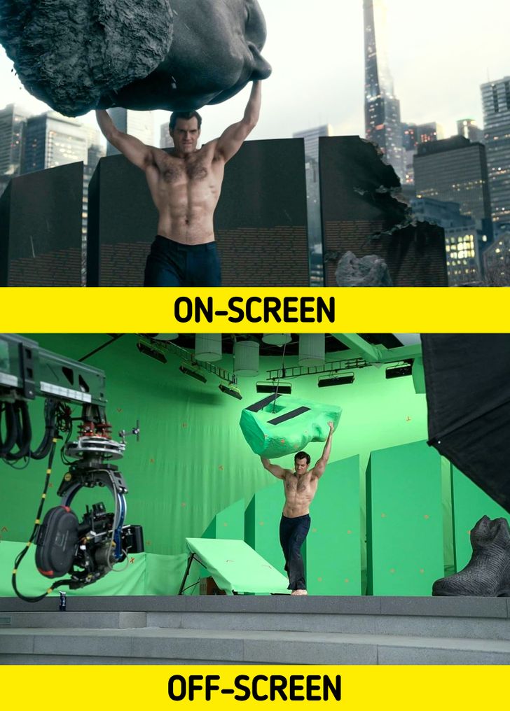 9 Photos Showing What Really Happens Behind the Scenes of Popular Movies