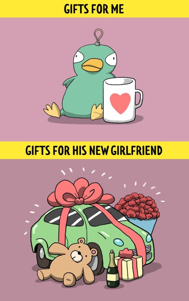 8 Ironic But Honest Comic Strips About Exes
