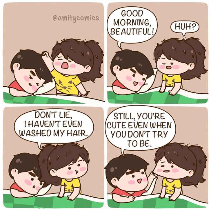 A Couple of Illustrators Turn Their Daily Love Life Into Adorable Comics