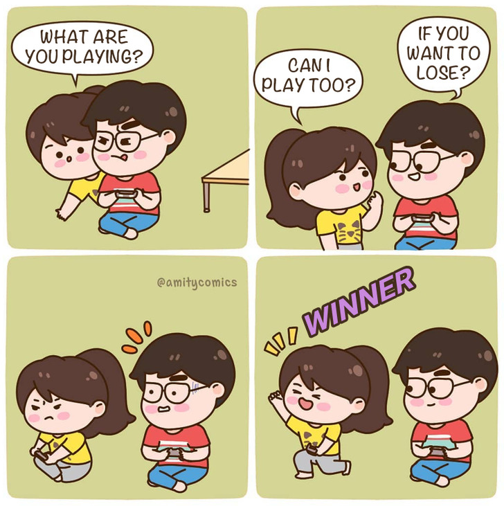 A Couple of Illustrators Turn Their Daily Love Life Into Adorable Comics