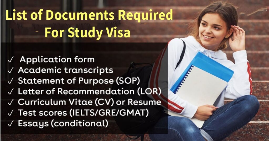 list-of-documents-required-for-study-visa-studentg