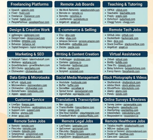 Top 100 Websites for Remote Work and Earning in USD — Complete Guide